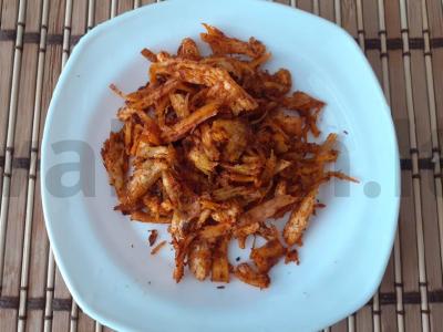 Vištienos krūtinėlės užkandis su paprika pagrindine nuotrauka