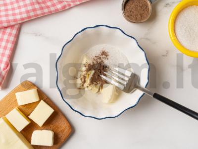 Persikų desertas su cinamonu oro grilyje Žingsnis 3