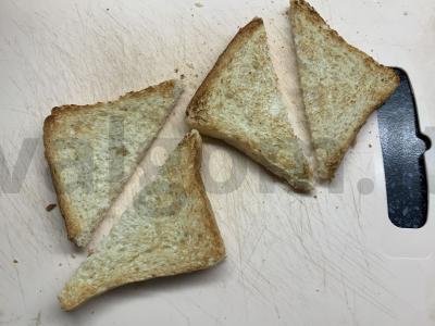 Sumuštiniai su avokadu, lydytu sūriu ir česnaku Žingsnis 4