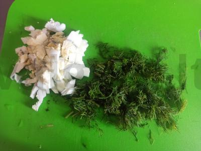 Ryžiai su cukinija, krapais ir kiaušiniu lėtoje viryklėje Žingsnis 6