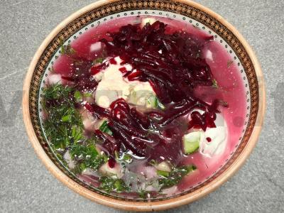 Burokėlių sriuba su vištiena ir beržų sultimis Žingsnis 9