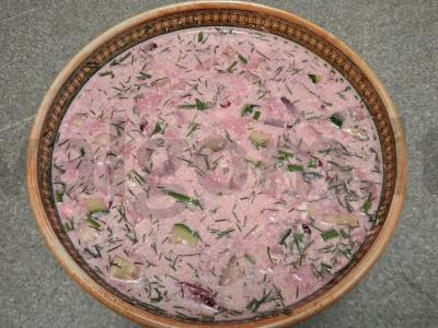 Burokėlių sriuba su vištiena ir beržų sultimis Žingsnis 10