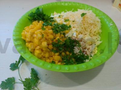 Salotas „Švelnus“ su vištienos krūtinėle Žingsnis 4