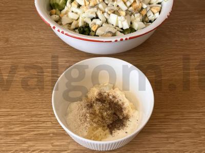 Kopūstų salotos iš kolrabi Žingsnis 5