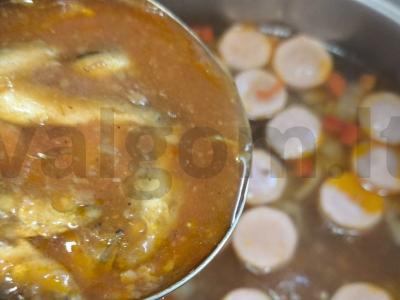 Sriuba su silkėmis ir dešrelėmis Žingsnis 6