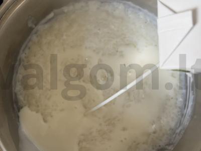 Ryžių košė su bifilaifu ir šokoladiniu padažu Žingsnis 8