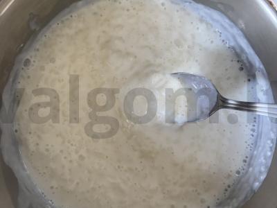 Ryžių košė su bifilaifu ir šokoladiniu padažu Žingsnis 9