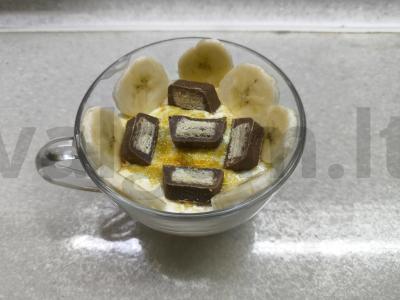 Varškės-bananų desertas per 15 minučių Žingsnis 7