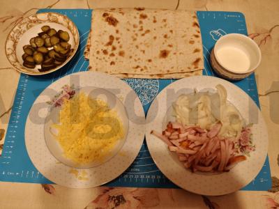 Namų šašlykas su paukštienos ritinėliu Žingsnis 1