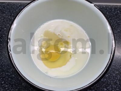 Beidrėžinės bandelės su bifilaifu Žingsnis 2