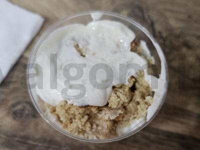 Desertas stiklinėje su mėtų meduoliais Žingsnis 4