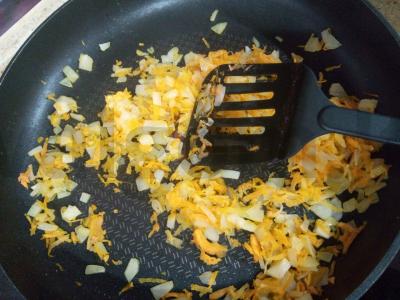 Grikių košė su apkepu ir troškiniu grietinėje Žingsnis 2