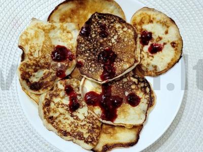 Vaikiški mini blynai pusryčiams pagrindine nuotrauka