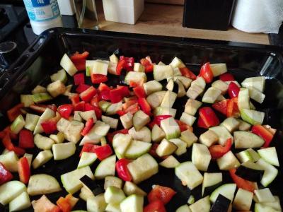 Keptų daržovių salotos su sūriu Žingsnis 5