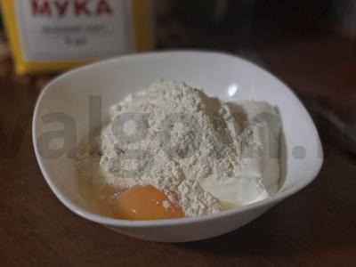 Sūrio blynai su apelsinų žievele Žingsnis 3