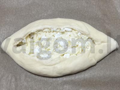 Adžarų hachapuri su suluguni sūriu orkaitėje Žingsnis 8