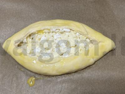 Adžarų hachapuri su suluguni sūriu orkaitėje Žingsnis 9