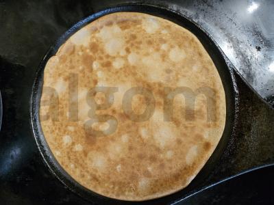 Šokoladiniai blynai „Uogų fantazija“ Žingsnis 3