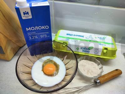 Omletas su voveraitėmis ir žaliuosius svogūnais Žingsnis 3