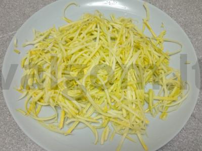 Cukinijų spageti su pesto padažu Žingsnis 1