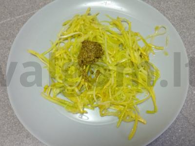 Cukinijų spageti su pesto padažu Žingsnis 5