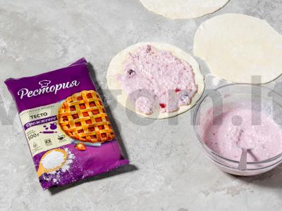 Šventinis pyragas su vaisių-varškės įdaru Žingsnis 2