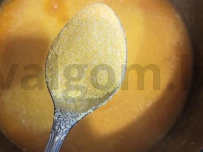 Moliūgų košė su kukurūzų kruopomis Žingsnis 3