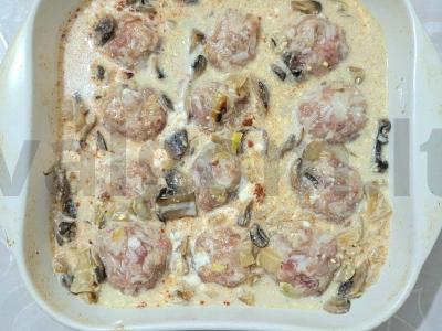 Skani mėsos ežiukai grybo padaže Žingsnis 5