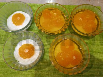 Desertas „Mandarinai želėje“ Žingsnis 10