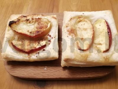 Obuolių ir cinamono sluoksniai pagrindine nuotrauka