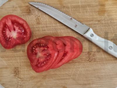 Kotletai su pomidorais ir sūriu pietums Žingsnis 1