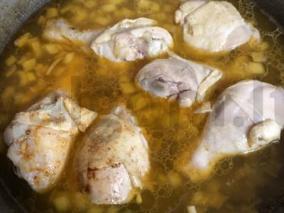 Bulvės su avinžirniais ir vištiena Žingsnis 7