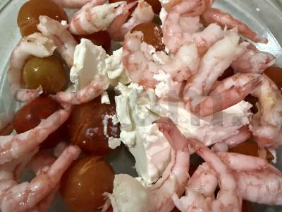 Spagečiai su krevetėmis, pomidorais ir sūriu Žingsnis 2