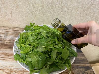 Salotas su halumi sūriu Žingsnis 2