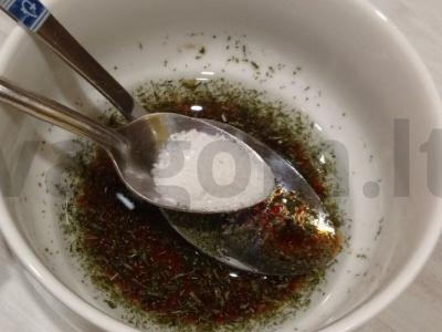 Daržovių salotas su mocarela augaliniame aliejuje Žingsnis 10