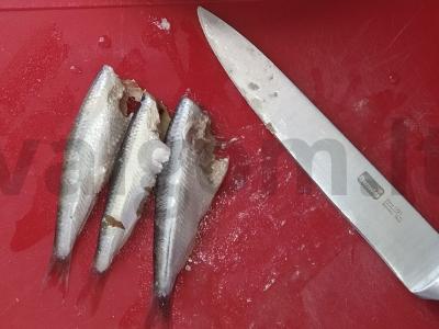 Sumuštinis su lydytu sūriu ir grilio silkėmis Žingsnis 3