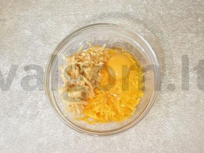 Blynai su moliūgu ir obuoliu Žingsnis 3