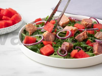 Vaisių salotos su arbūzu ir kumpiu Žingsnis 2