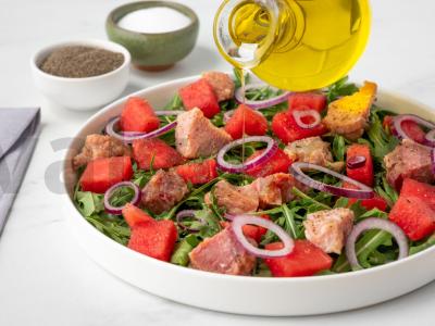 Vaisių salotos su arbūzu ir kumpiu Žingsnis 3