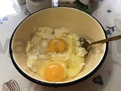 Kokosų sausainiai arbatai Žingsnis 2