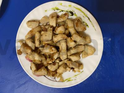 Salotas „Švelni vištiena“ su kukurūzais ir sūriu Žingsnis 4