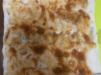 Pica ant romėniško tešlos su vištienos filė ir salsos padažu Žingsnis 3