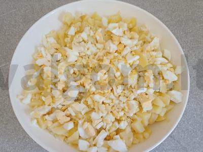 Okroška su šonine, ridikėliais ir žolelėmis ant duonos kvašo Žingsnis 2