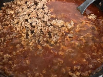 Lasagna su kiaulienos faršu ir sūriu Žingsnis 6