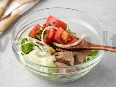 Kalakutų salotos su džiovintais abrikosais Žingsnis 5