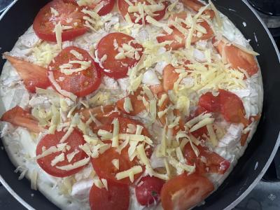 Pica „Česnakinis vištienos“ Žingsnis 6