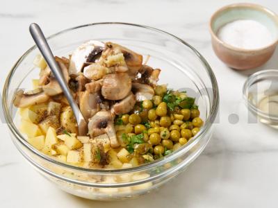 Vegetariškas olivje Žingsnis 4