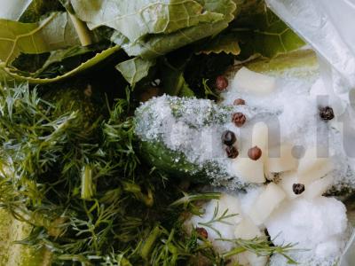 Traškūs greitai paruošiami sūdyti agurkai Žingsnis 5