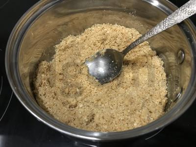 Sūrio pyragas su bananais ir varške be kepimo Žingsnis 4