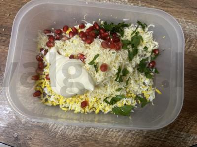 Karpadų ritinėliai su granato sėklomis Žingsnis 3